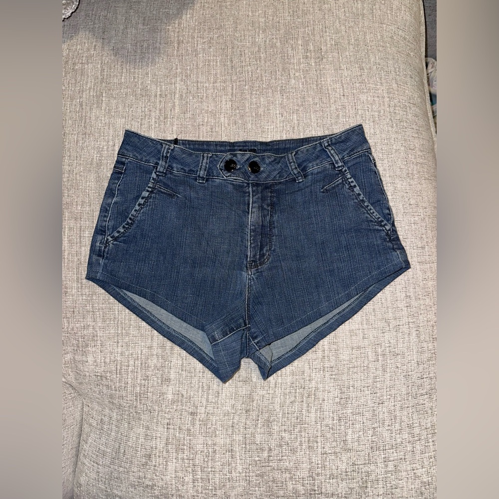 American Vintage Blue Jean Shorts Classic Cutoff Style